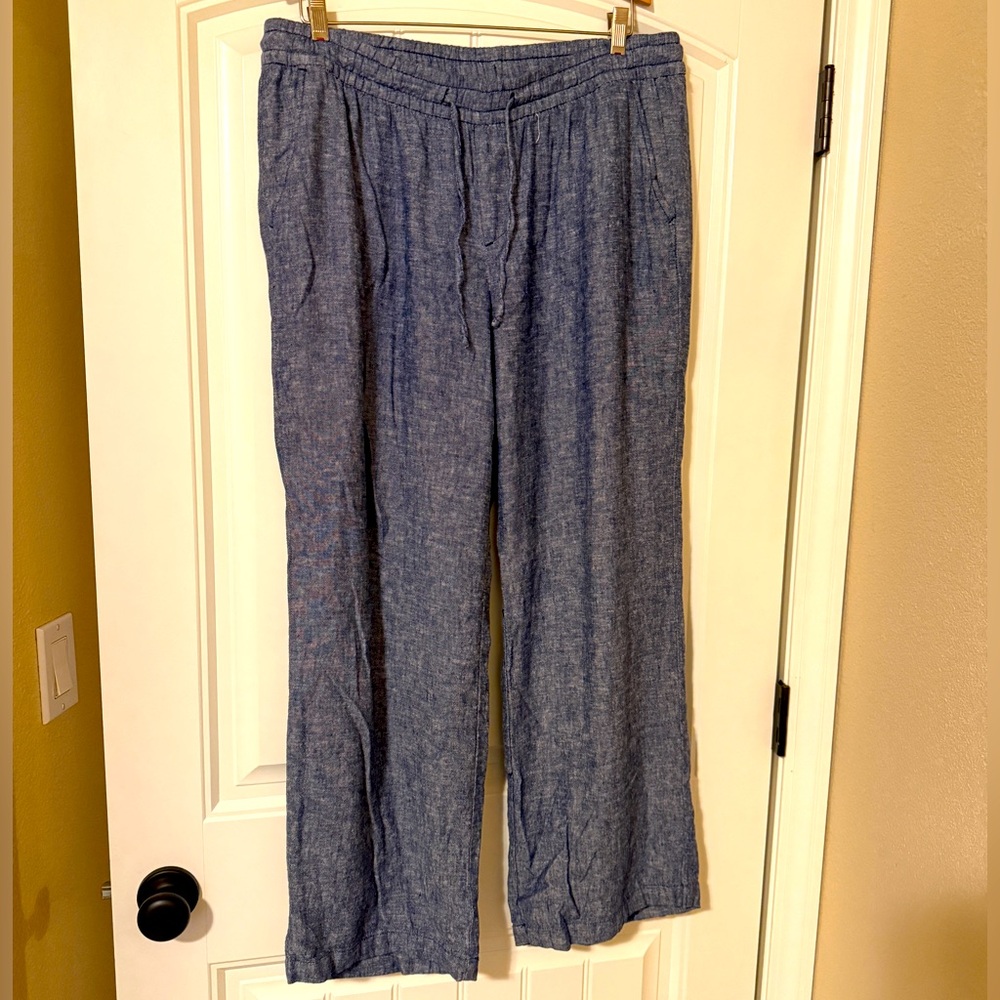 Navy linen Pants